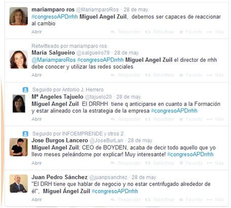 Tuit I Congreso Nacional de RRHH